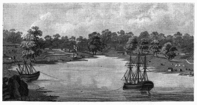 first fleet arrives in port jackson